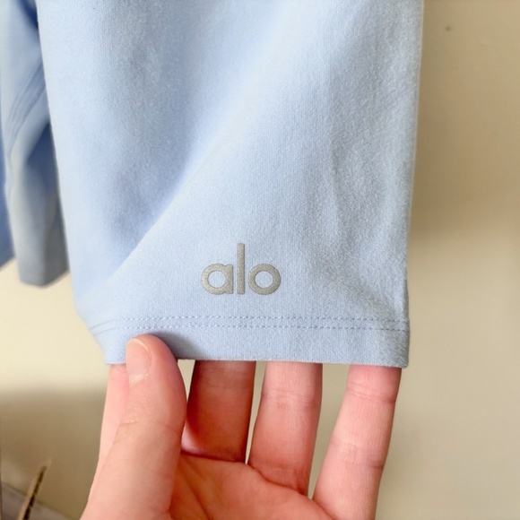 Alo Alosoft Suns Out Onesie, Seashell Blue - Picture 3 of 5